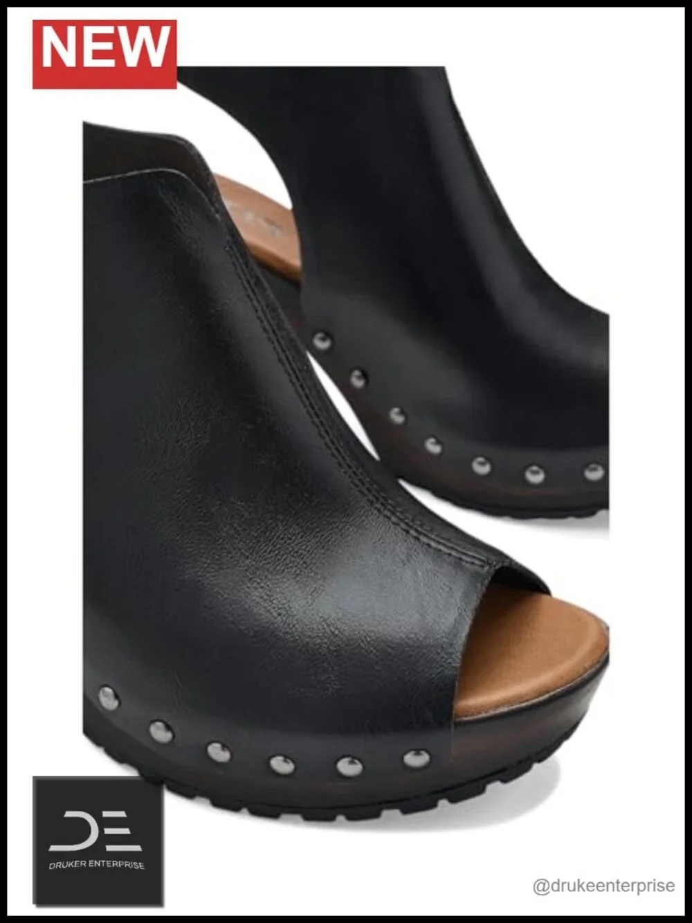 Womens Arden Platform Sandals 4 Inch Heel Wood Grain Wedge Vegan
